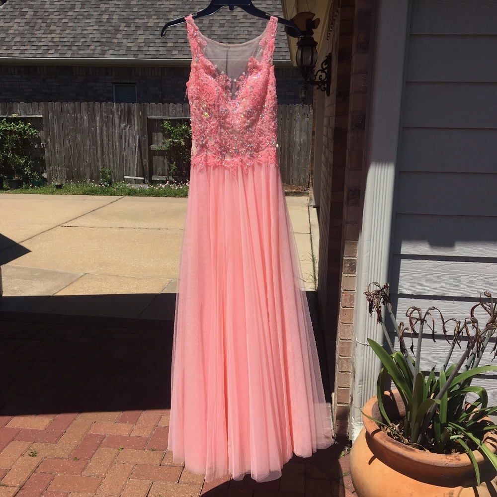 Pink prom dress